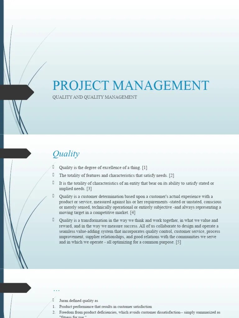 Project Quality Assurance | PDF | Quality Assurance | Quality Management