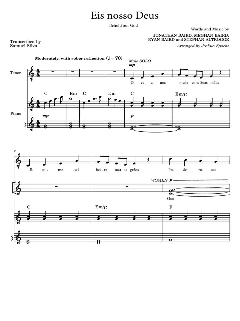 Enviando Por Email Behold - Our - God - Arranged - By - Joshua - Spacht-1 | PDF | Mitologia ...