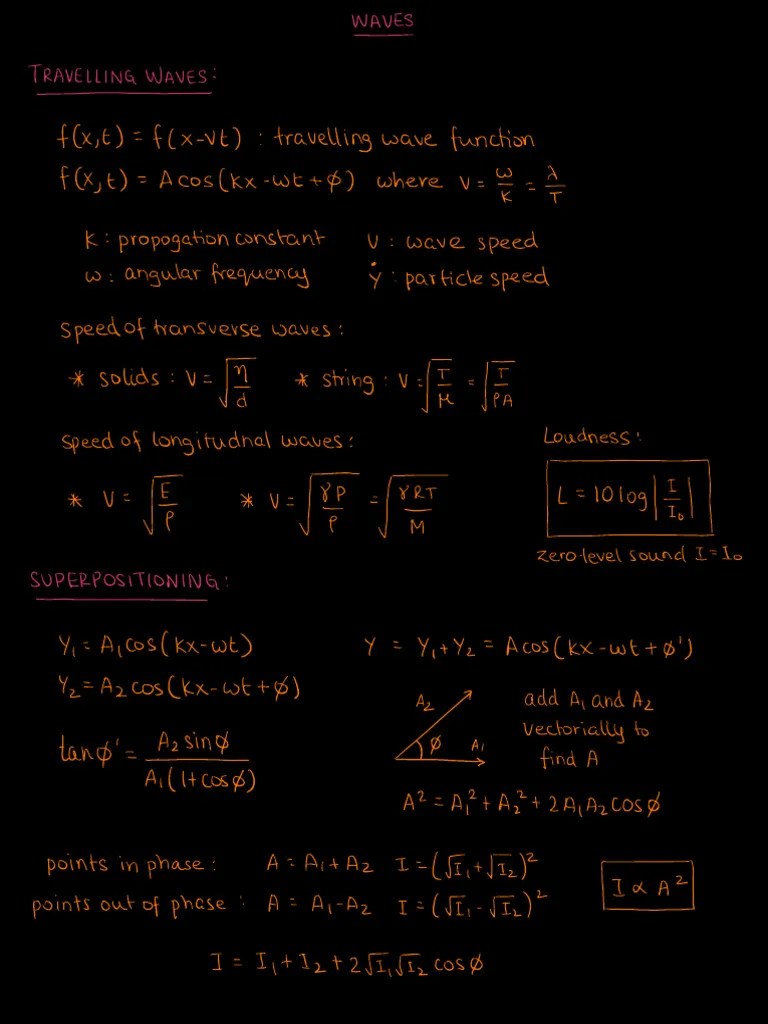 14 - Notes - Waves | Download Free PDF | Waves | Motion (Physics)