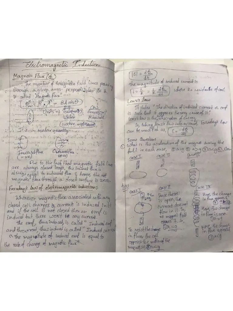 Faraday's Law And Lenz's Law | PDF