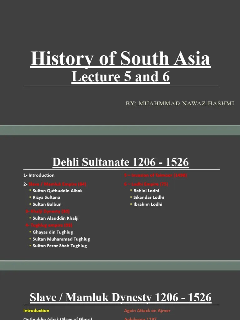 05 History Of South Asia | PDF