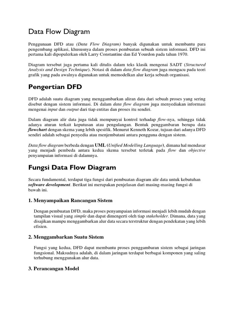 Materi Data Flow Diagram | PDF