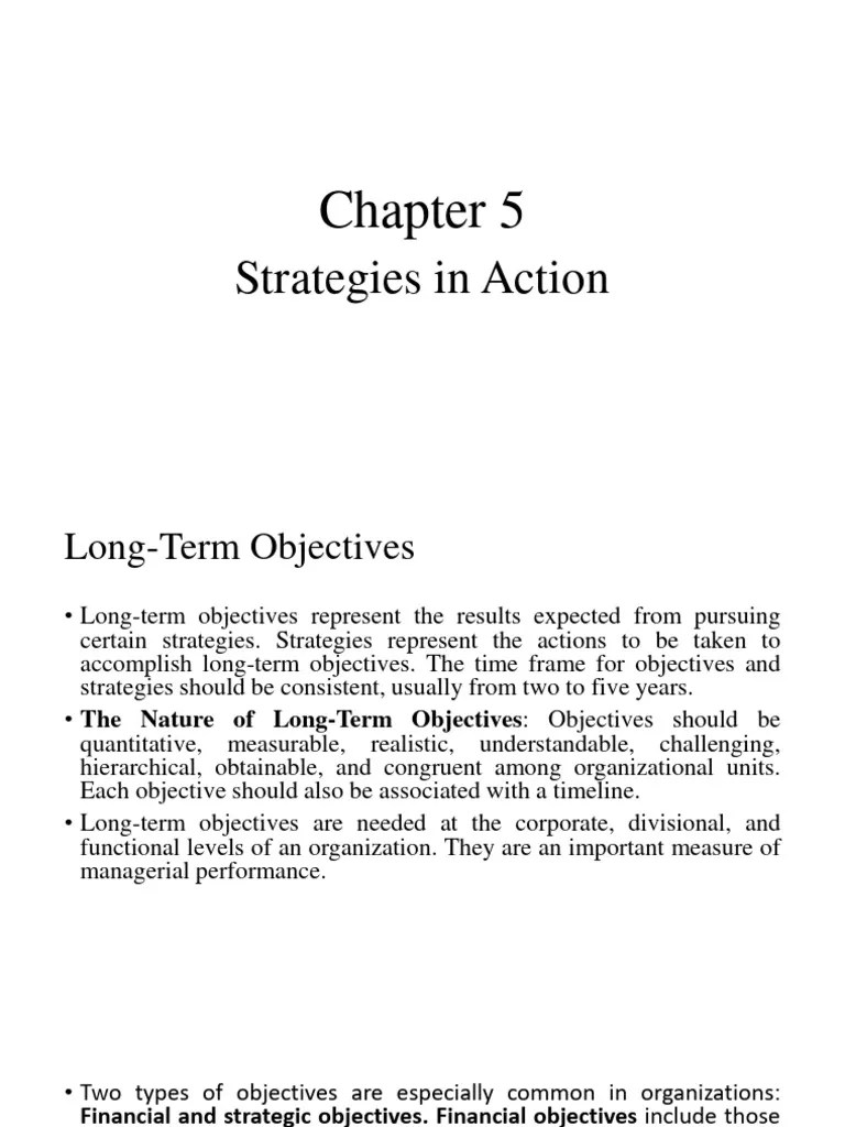 Strategy In Action | PDF | Strategic Management | Diversification (Finance)