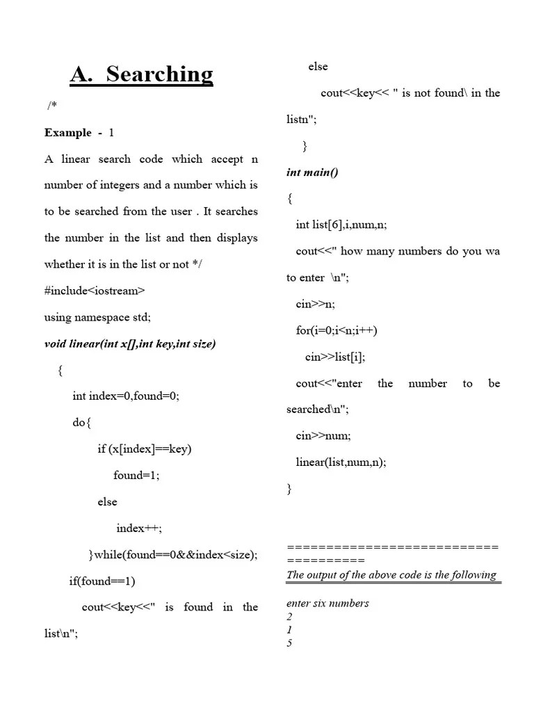 Algorithm Lab Manual | PDF | Namespace | Computing