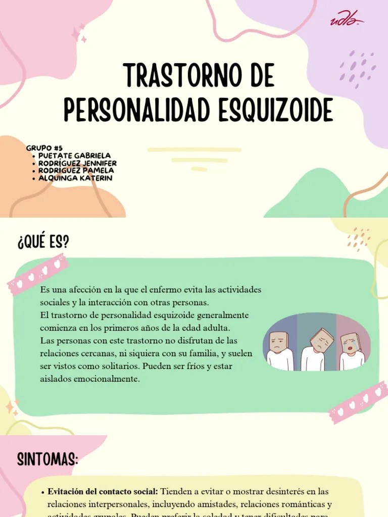 Trastorno De Personalidad Esquizoide | PDF | Terapia De Conducta ...