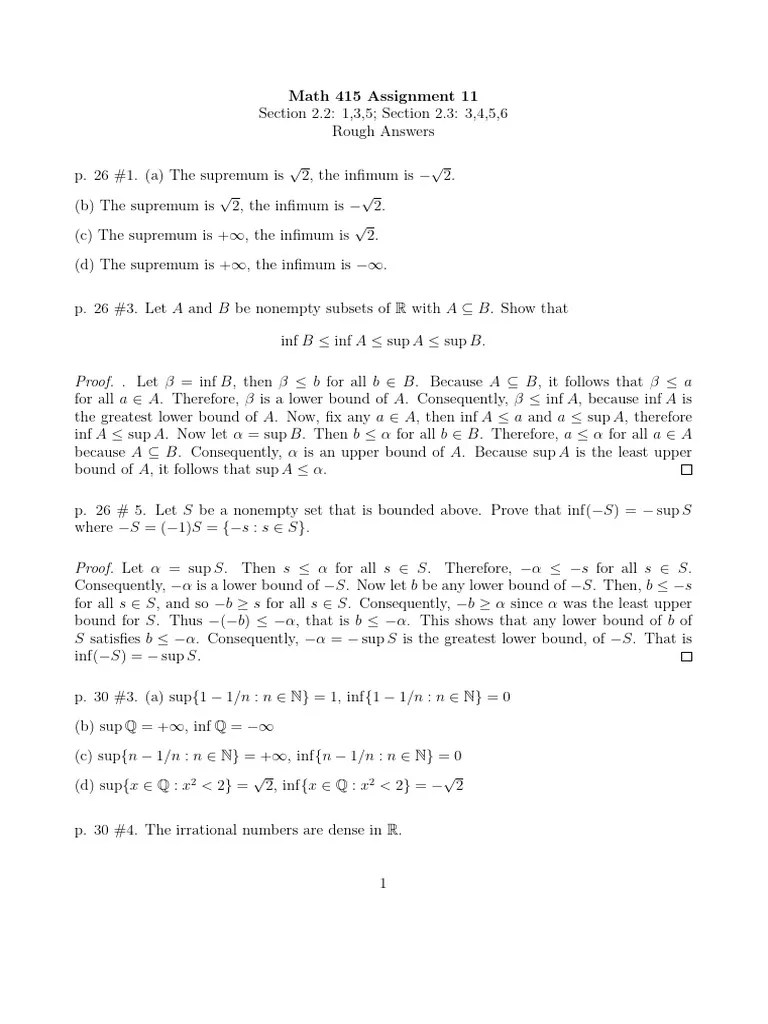 Real Analysis - Solution VI | PDF | Mathematical Logic | Arithmetic