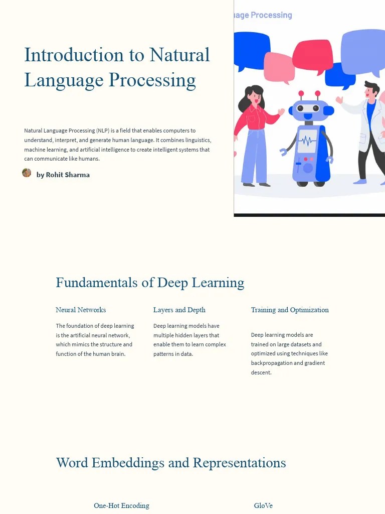 Introduction To Natural Language Processing: By Rohit Sharma | PDF ...