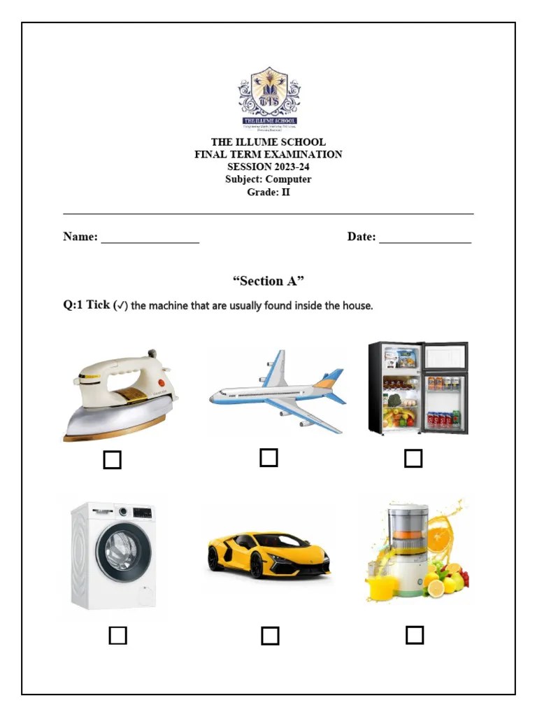 Grade 2 Computer Paper | PDF | Computer Keyboard | Input/Output