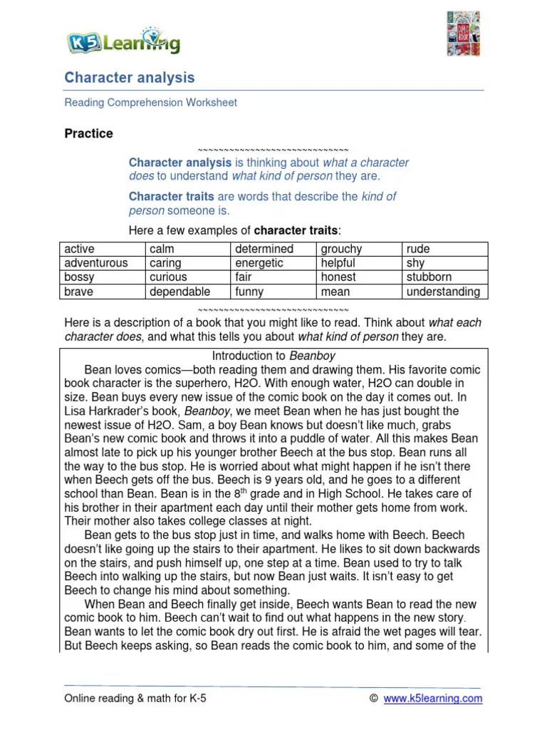 Grade 5 Story Elements B | PDF