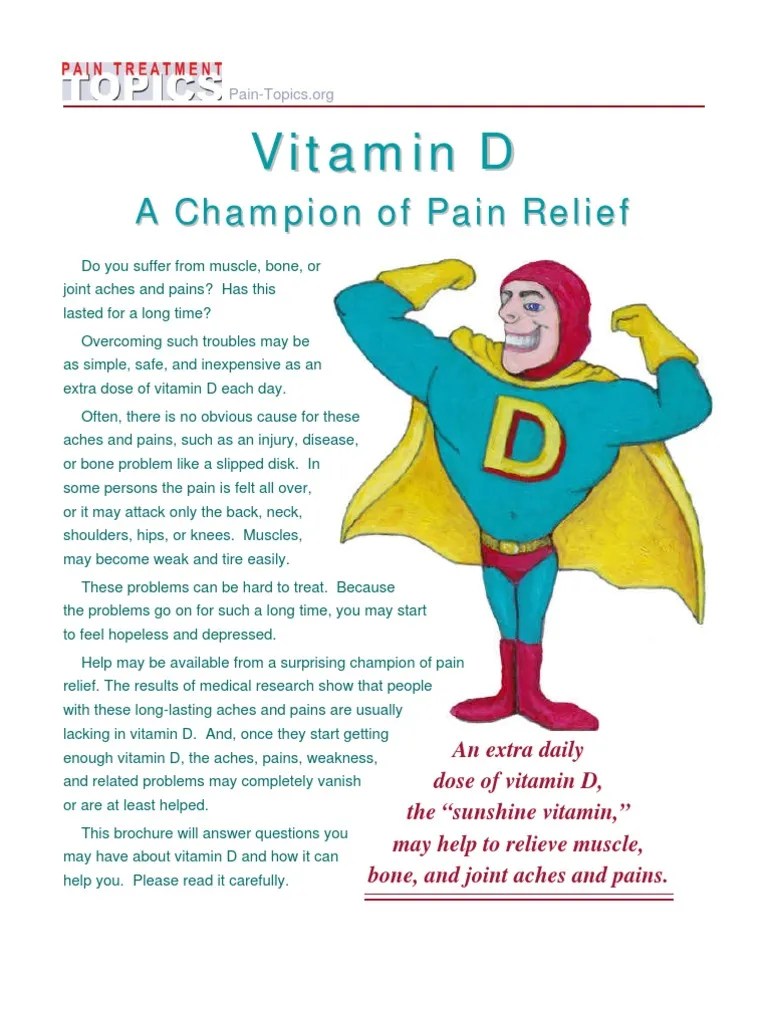 Vitamin D | PDF | Vitamin D | Pain