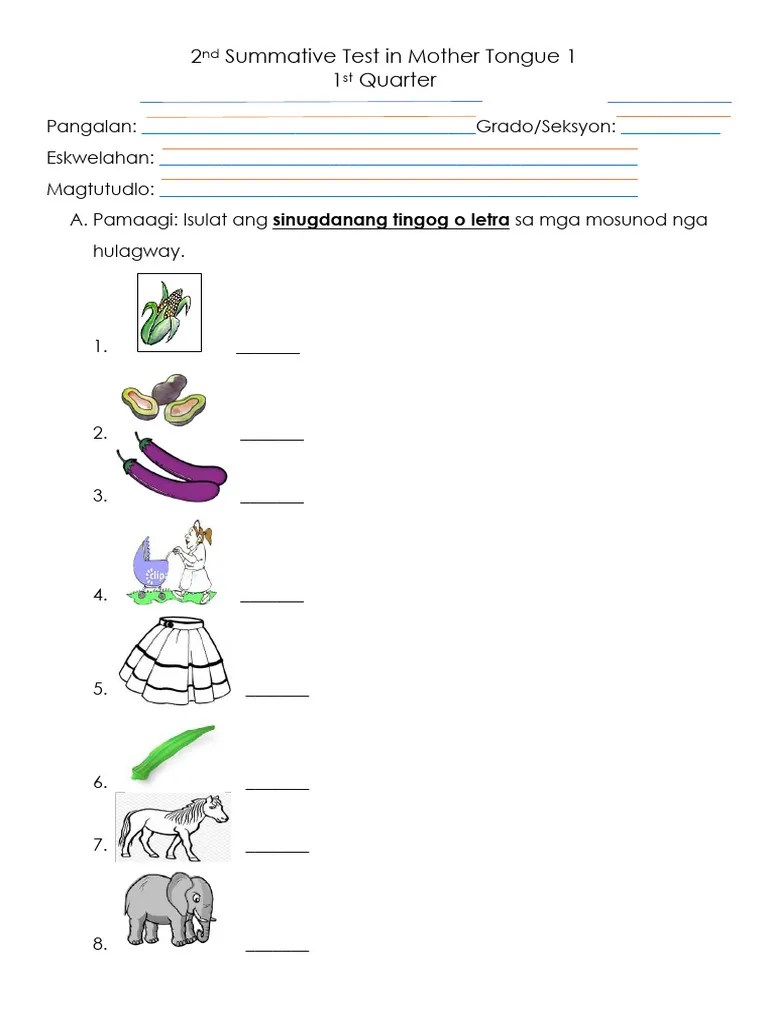 Summative Test 2 | PDF
