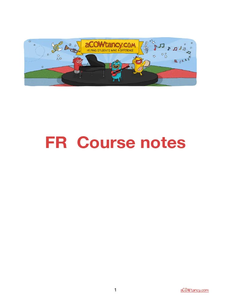 ACCA FR (F7) Course Notes Updated | PDF | International Financial ...
