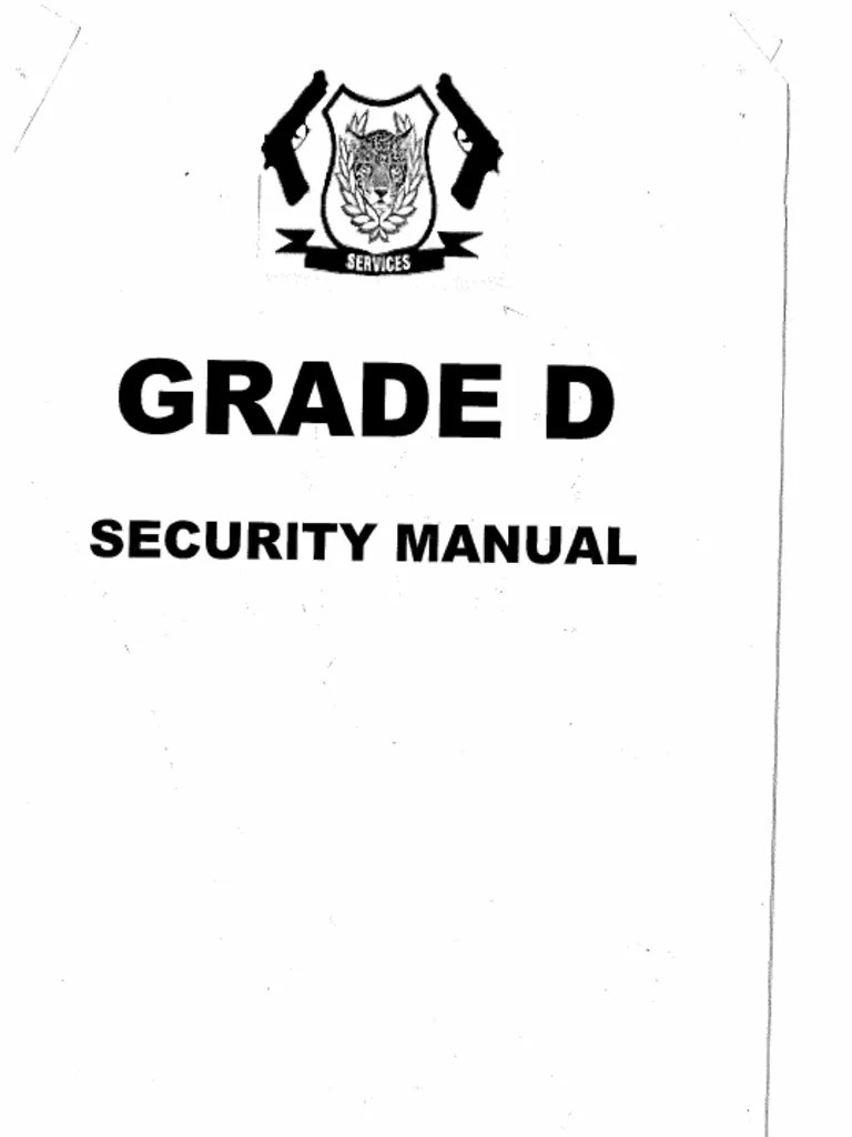 Grade D Security Manual | PDF