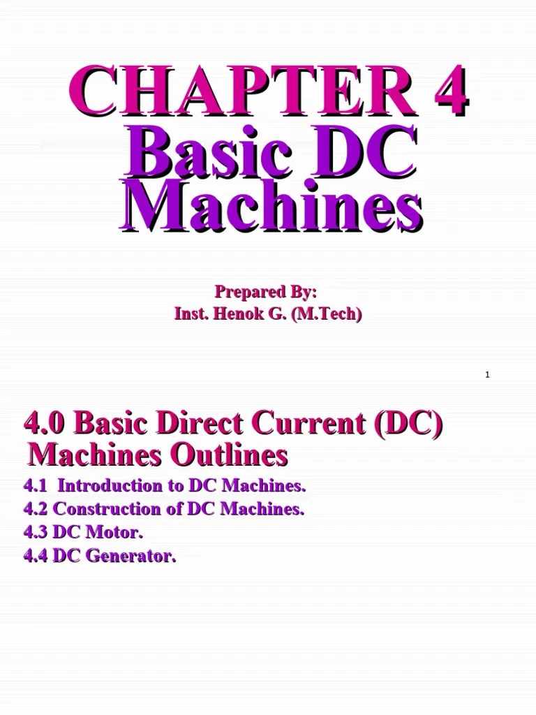 Basic DC Motor | Download Free PDF | Electric Motor | Electric Generator