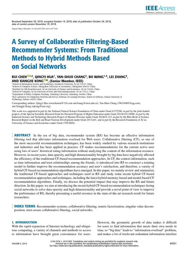 A Survey Of Collaborative Filtering-Based Recommender Systems From ...