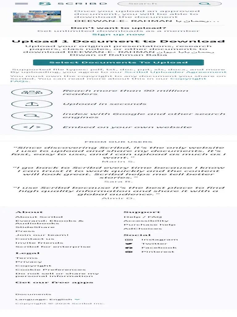 Upload A Document Scribd | PDF