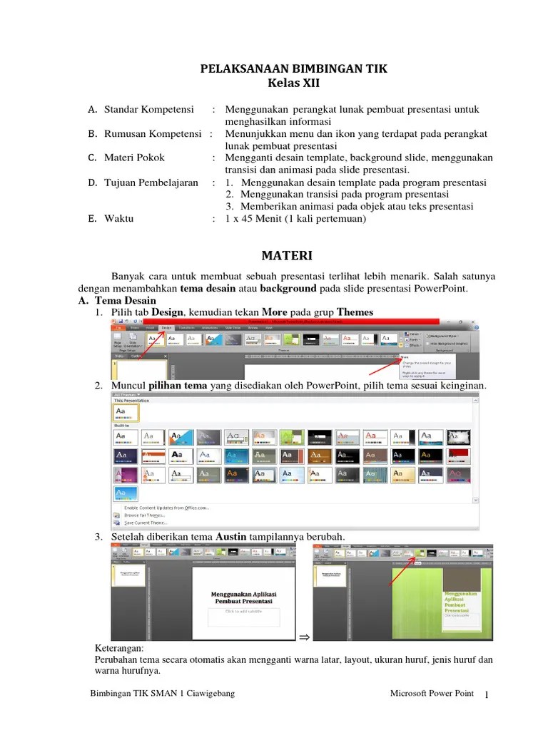 PP Materi 2 - Desain - Transisi - Animasi | PDF