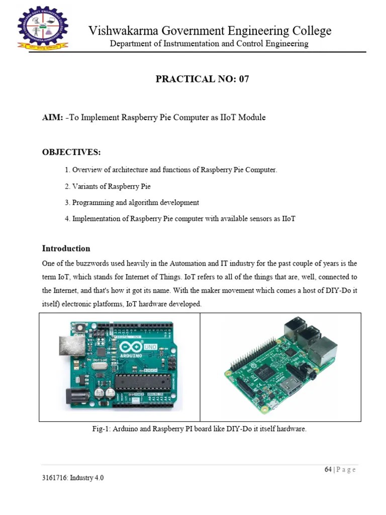 07 - Raspberry Pi | PDF | Raspberry Pi | Internet Of Things