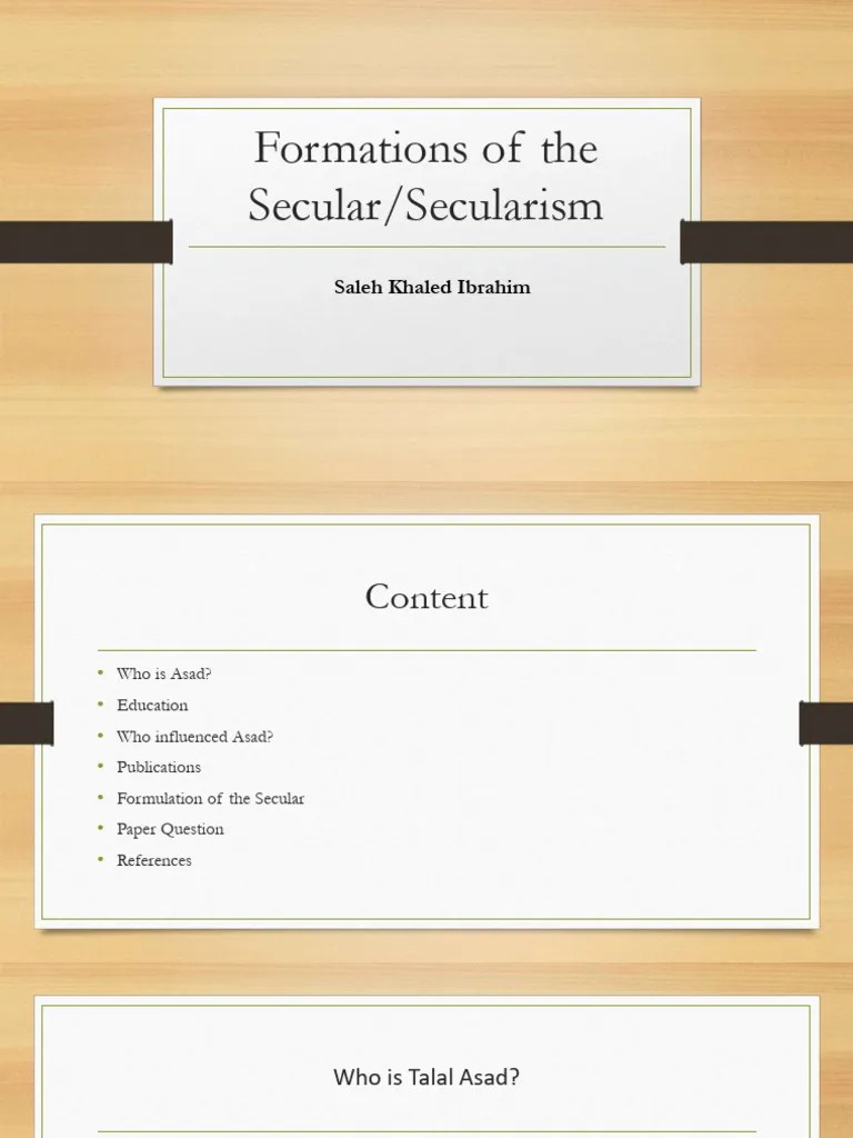 Formations Of Secularism Pdf Liberal Arts Education