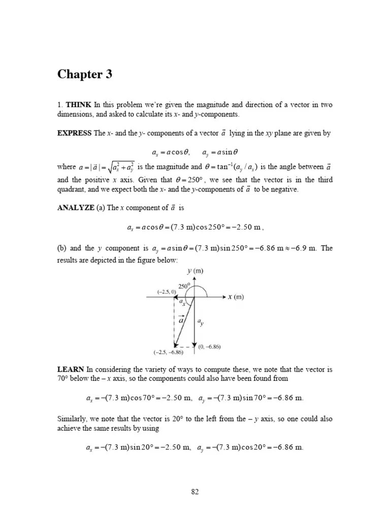Chapter 3 - 10th Edition | PDF | Euclidean Vector | Cartesian Coordinate System