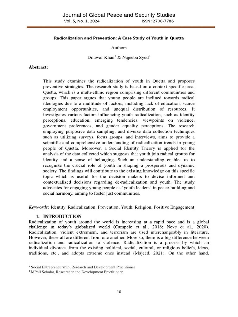 Radicalization And Prevention | PDF | Identity (Social Science) | Extremism