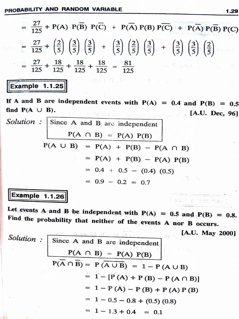 Probability Problems | PDF | Probability And Statistics | Mathematics