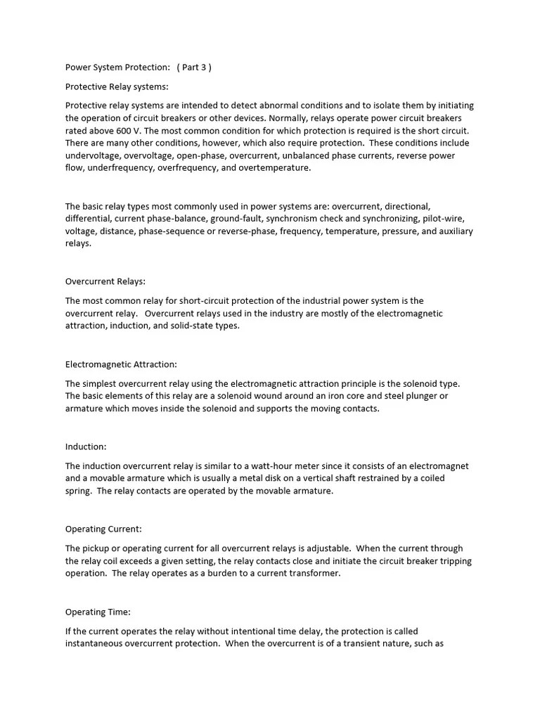 Relay | PDF | Relay | Transformer