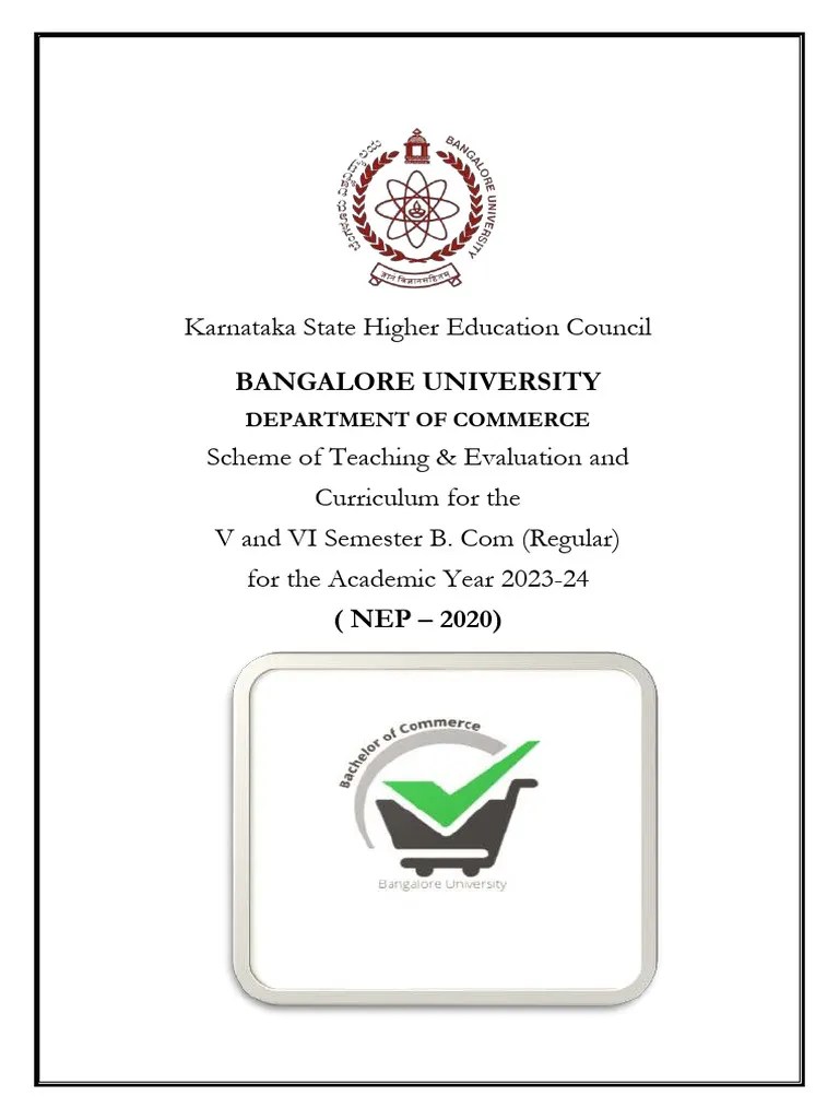 V & VI BCOM Regular SYLLABUS FINAL NEP 17-9-2023 BOS APPROVED | PDF ...