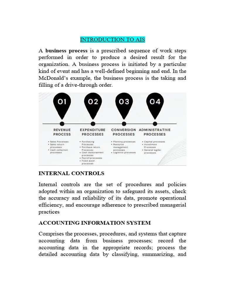 Introduction To AIS | PDF | Information Technology | Business