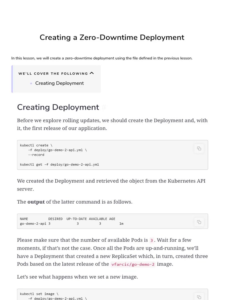 45 Creating A Zero Downtime Deployment | PDF | Systems Engineering ...