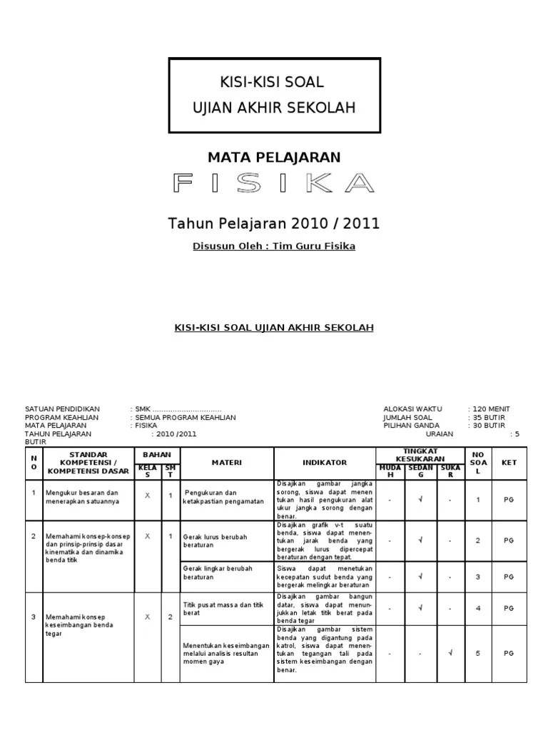We did not find results for: Kisi Kisi Soal Uas Fisika