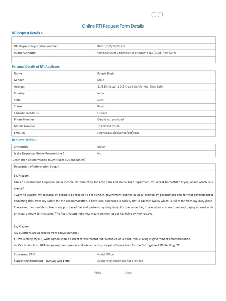 RTI Online __ Request_Appeal Form Details | PDF | Payments | Government ...