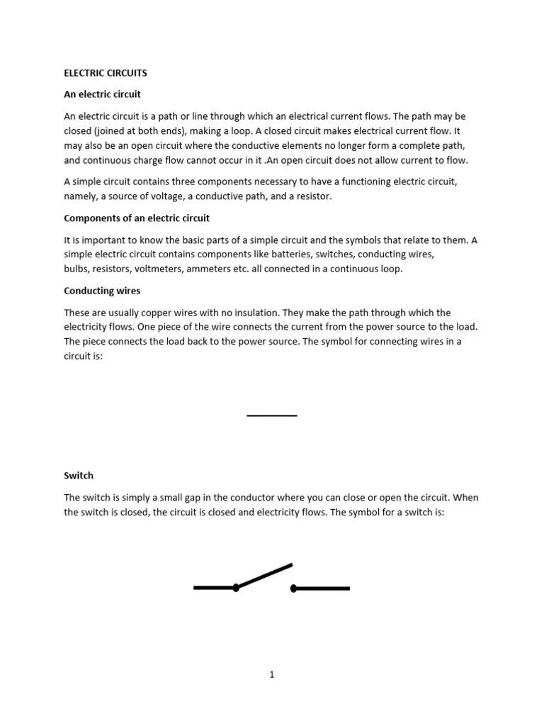 Topic 11-Electric Circuits | PDF | Electrical Resistance And ...
