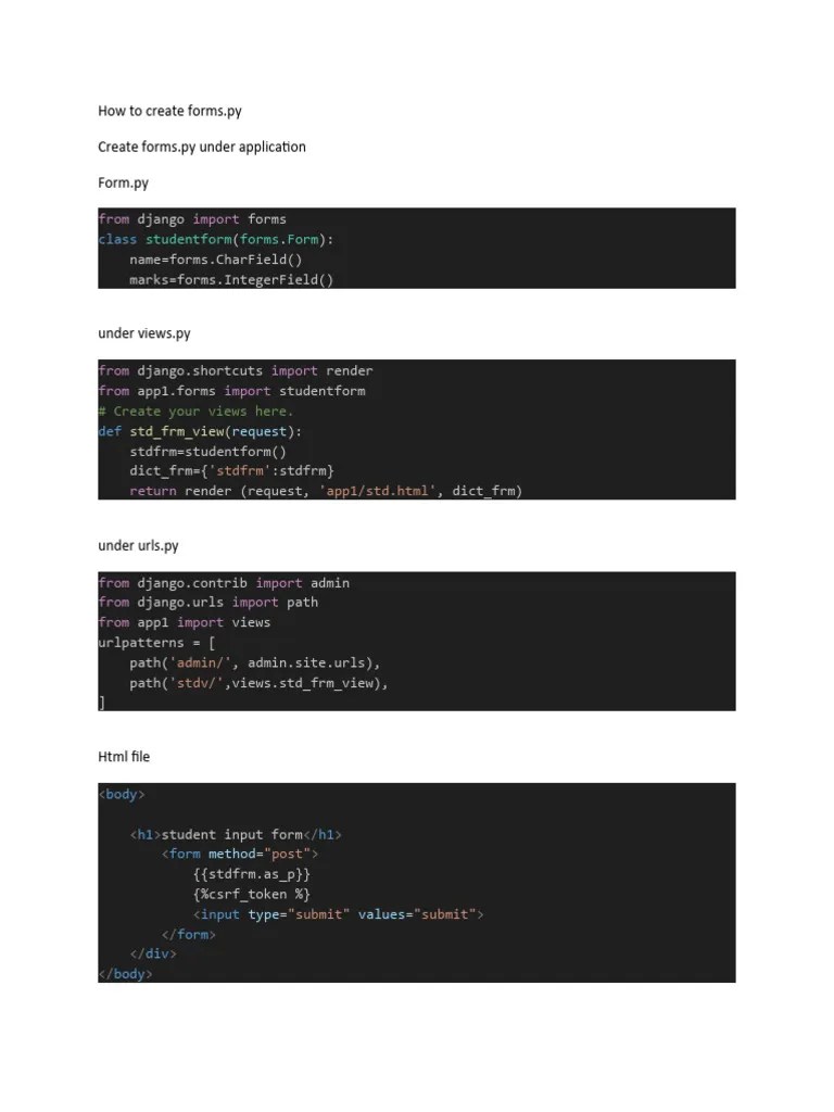 How To Create Forms | PDF | Hypertext | World Wide Web