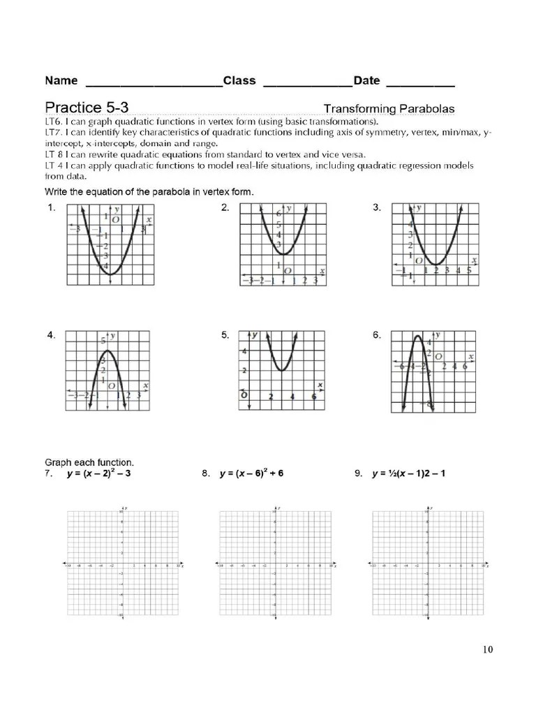 Quadratic Function Graph2 | PDF