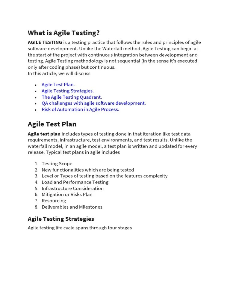12 0 Agile Testing Pdf Agile Software Development Software Testing - Best Mountain Designs in Ultra HD