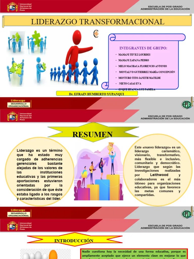 Liderazgo Transformacional | Descargar Gratis PDF | Liderazgo | Sicología