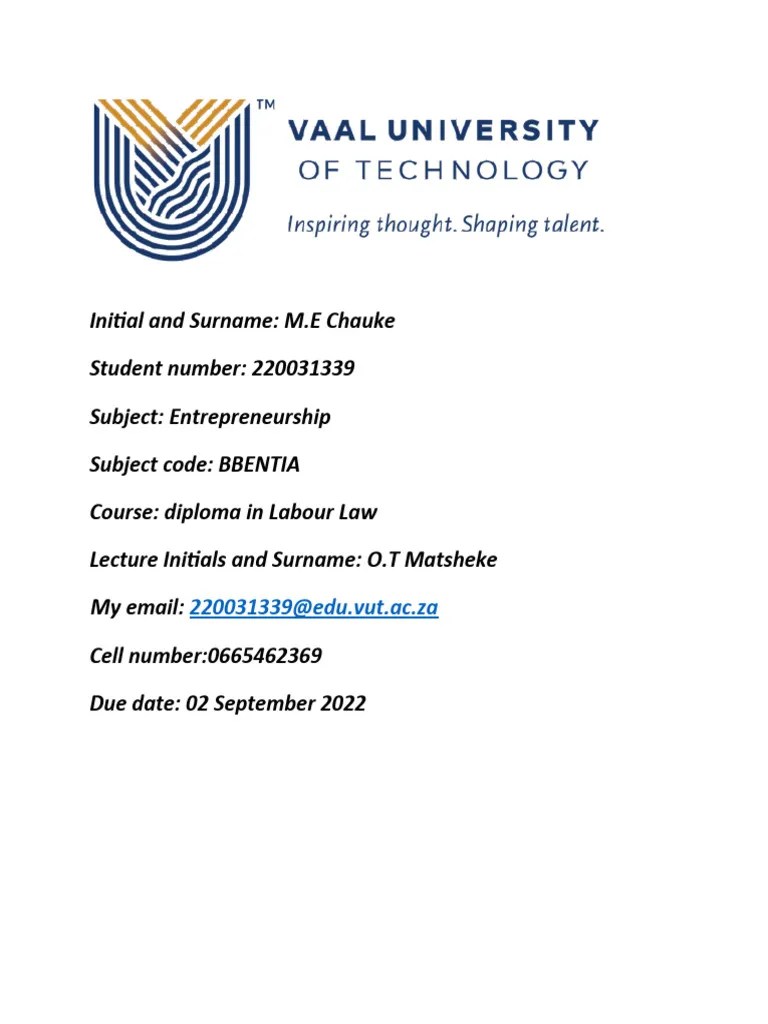 Entrepreneurship Assignment 1 | PDF | Entrepreneurship | Mindset