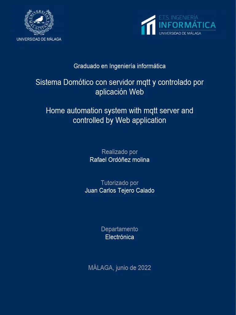 Tesis Sistema Domotico MQTT | PDF | Java (lenguaje De Programación ...