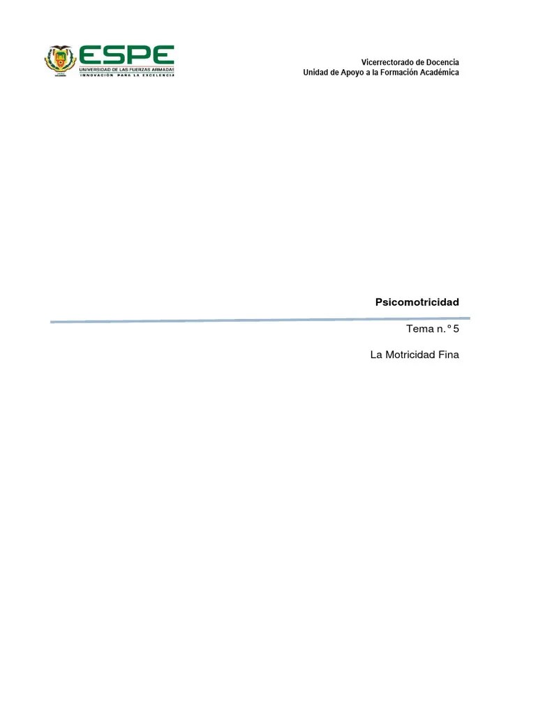 Motricidad Fina Pdf Coordinaci N Motriz Educaci N De La Primera Infancia - Creative Ocean Illustration - Mobile