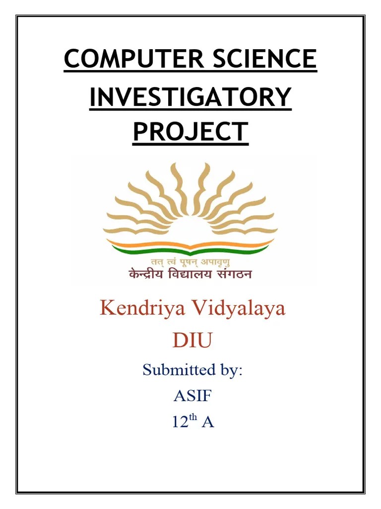 Class 12th Project By ASIF | PDF | C++ | Computer Programming