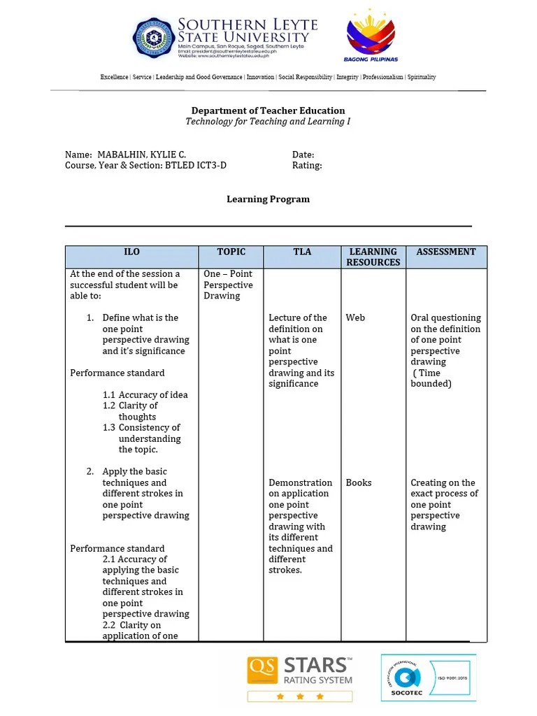 Lp - One Point Perspective Drawing | PDF | Human Communication ...