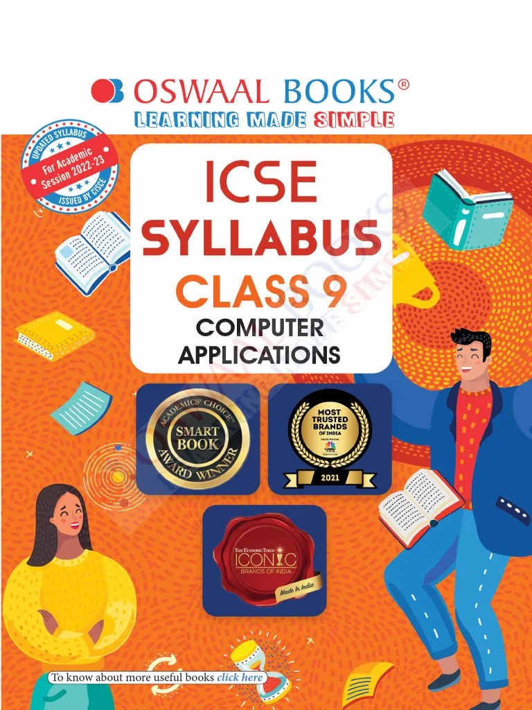 Oswaal ICSE Class 9th Syllabus For 2022-23 Exam Computer Applications ...