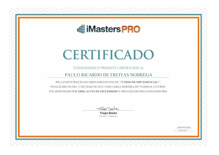 Certificado Php | PDF