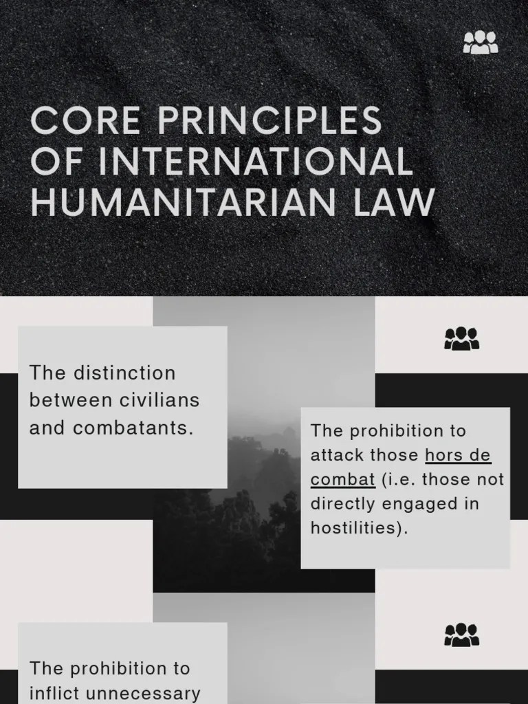 Core Principles Of IHL | PDF | International Humanitarian Law | War Crime