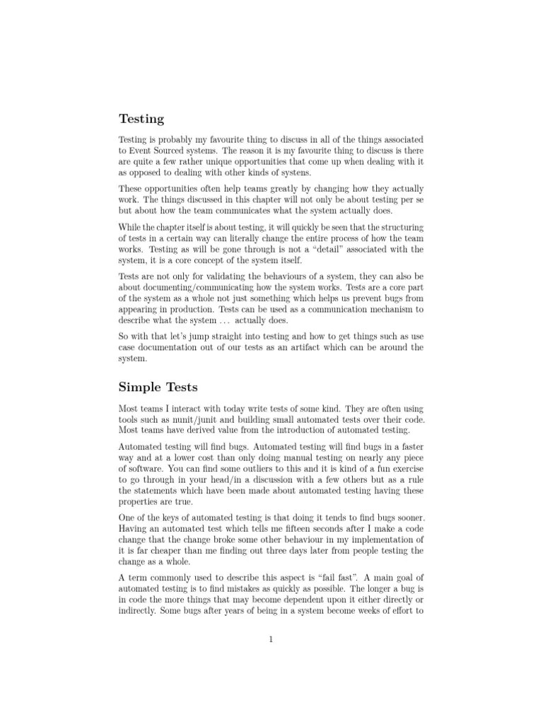 Testing | PDF | Software Bug | Class (Computer Programming)