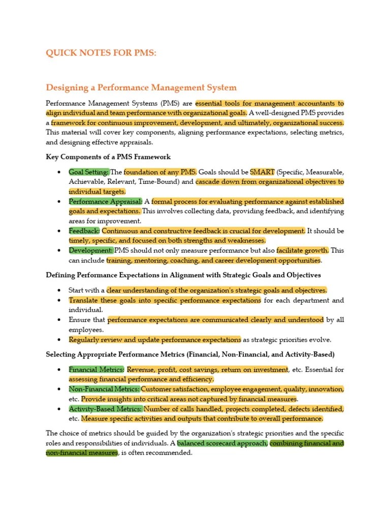 Performance Management System | PDF | Performance Appraisal ...