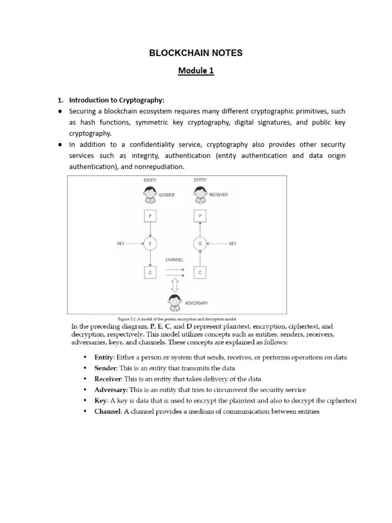 BLOCKCHAIN NOTES - Module 1 | PDF