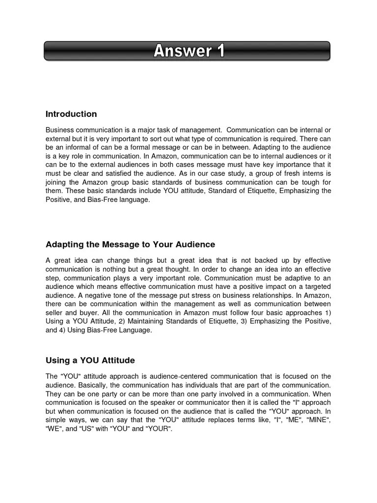 Business Communication | PDF | Communication | Bias