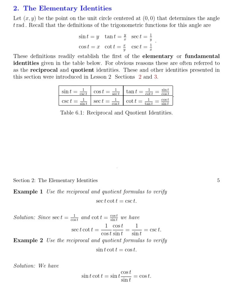 Trigonometry | PDF | Trigonometric Functions | Complex Analysis